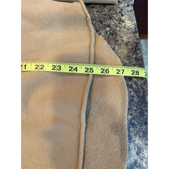 Frank & Eileen Large Effie Long Sleeve Funnel Neck Caplet Shirt in Camel Brown - Picture 10 of 10